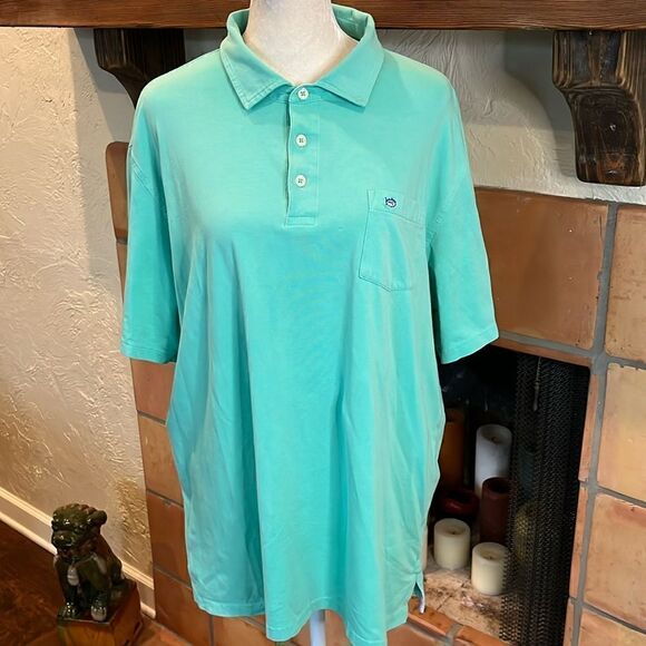 Southern Tide Turquoise/Aqua Skipjack Classic Fit Polo, XL! - Picture 1 of 9